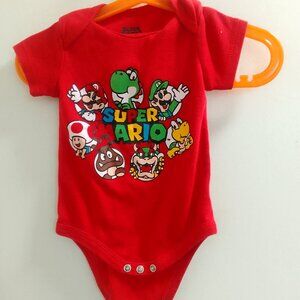 "Super Mario" Short Sleeved, Baby Unisex Onesie